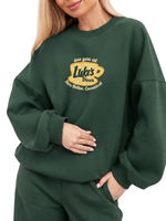 Chaotic Mom Gingham Embroided See You At Lukes Diner Coffee Cup Sweatshirt