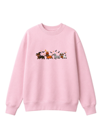 Chaotic Mom Halloween Dachshund Costumes Parade Spooky Season Crewneck Sweatshirt