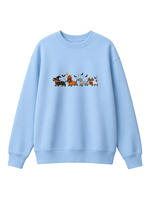 Chaotic Mom Halloween Dachshund Costumes Parade Spooky Season Crewneck Sweatshirt