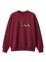 Chaotic Mom Halloween Dachshund Costumes Parade Spooky Season Crewneck Sweatshirt