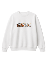 Chaotic Mom Halloween Dachshund Costumes Parade Spooky Season Crewneck Sweatshirt