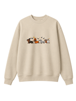 Chaotic Mom Halloween Dachshund Costumes Parade Spooky Season Crewneck Sweatshirt