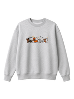 Chaotic Mom Halloween Dachshund Costumes Parade Spooky Season Crewneck Sweatshirt