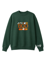 Chaotic Mom Personalized Embroided Floral Boo Spooky Fall Sweatshirt