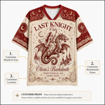 Chaotic Mom Last Knight Out Medieval Bachelorette Mesh Jersey