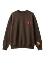 Chaotic Mom Custom Embroided Mama Est Year Witch Legs Broomstick Crewneck Sweatshirt