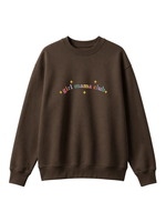 Chaotic Mom Custom Embroided Boy Mama Club Pastel Rainbow Sweatshirt