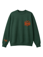 Chaotic Mom Custom Embroided Spooky Gothic Mama Bats Heart Chest Sweatshirt