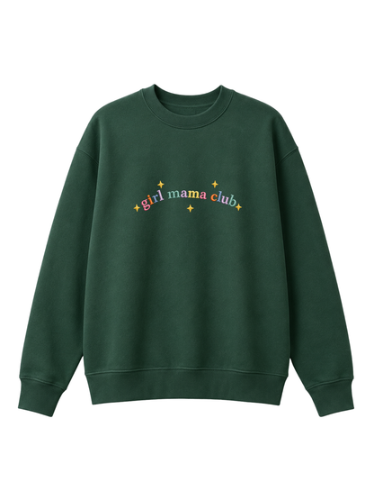 Chaotic Mom Custom Embroided Boy Mama Club Pastel Rainbow Sweatshirt