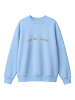 Chaotic Mom Custom Embroided Boy Mama Club Pastel Rainbow Sweatshirt