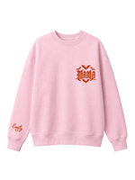 Chaotic Mom Custom Embroided Spooky Gothic Mama Bats Heart Chest Sweatshirt