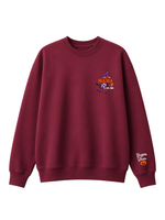 Chaotic Mom Custom Embroided Mama Est Year Witch Legs Broomstick Crewneck Sweatshirt