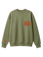 Chaotic Mom Custom Embroided Spooky Gothic Mama Bats Heart Chest Sweatshirt