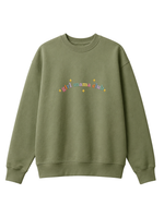 Chaotic Mom Custom Embroided Boy Mama Club Pastel Rainbow Sweatshirt