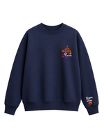 Chaotic Mom Custom Embroided Mama Est Year Witch Legs Broomstick Crewneck Sweatshirt