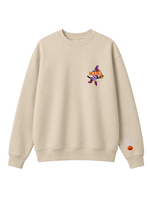 Chaotic Mom Custom Embroided Mama Est Year Witch Legs Broomstick Crewneck Sweatshirt