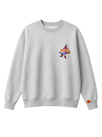 Chaotic Mom Custom Embroided Mama Est Year Witch Legs Broomstick Crewneck Sweatshirt
