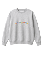 Chaotic Mom Custom Embroided Boy Mama Club Pastel Rainbow Sweatshirt