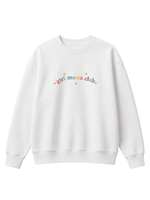 Chaotic Mom Custom Embroided Boy Mama Club Pastel Rainbow Sweatshirt