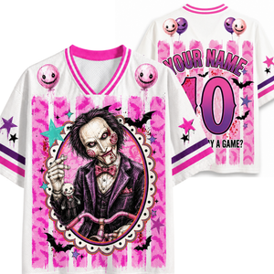 Chaotic Mom Preppy Horror Bundle Retro Halloween Characters Mesh Jersey