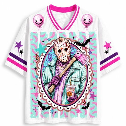 Preppy Horror Bundle Retro Halloween Characters Mesh Jersey